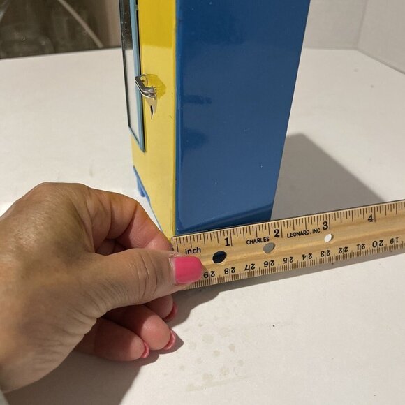 VTG Metal Blue Realistic Doll’s Closet School Locker Storage Barbiecore 6.5X3.5" - Picture 4 of 10